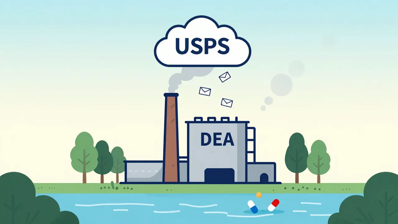 Medication envelopes being incinerated safely with clean steam and protected nature